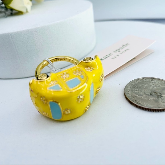Kate Spade Off We Go Car Ring Size Of 6 - Picture 7 of 9